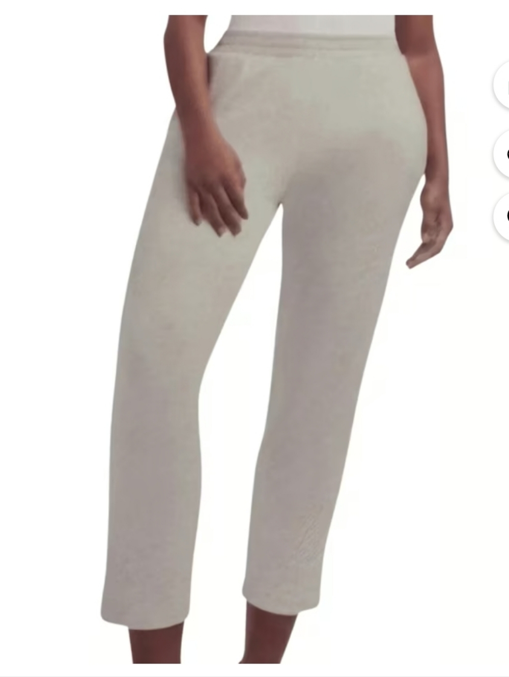 Danskin Light Gray Cropped Luxe Jogger Pants
